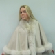 Poncho with fur 
