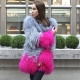 A llama fur coat is a glamorous choice!