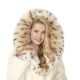 Mink fur coat with lynx