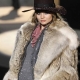 Fur coat from a wolf