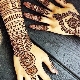 Henna drawings on the hand