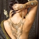 Henna drawings on the back