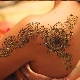 Henna painting on the body
