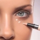 Concealer cream around the eyes