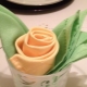 How beautiful to fold napkins into a glass?